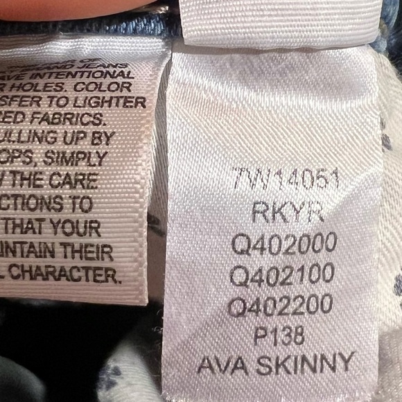 Lucky Brand Ava Ankle Mid Rise Skinny Jeans Light Wash Size 0 Stretch Pockets - Picture 5 of 11